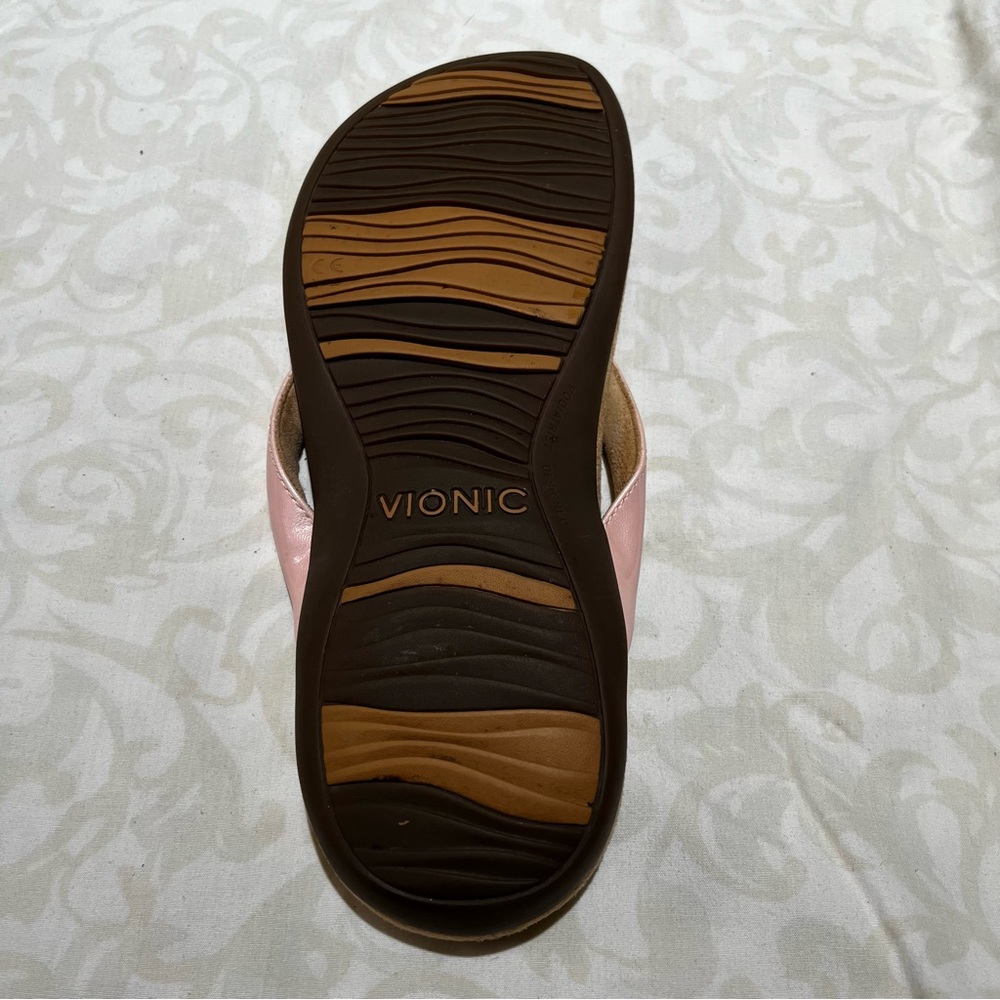 VIONIC WOMEN’S REST BELLALL TOEPOST SANDAL PINK - Picture 8 of 12